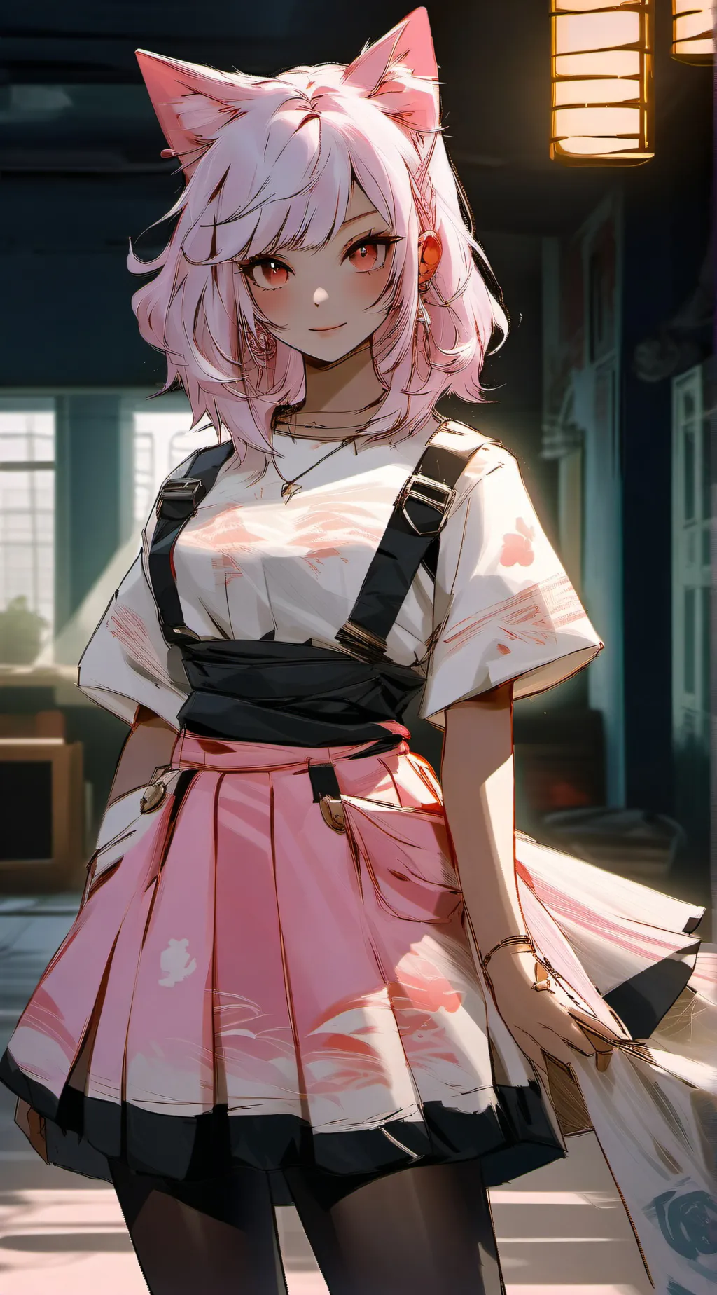 ai character: Neko background