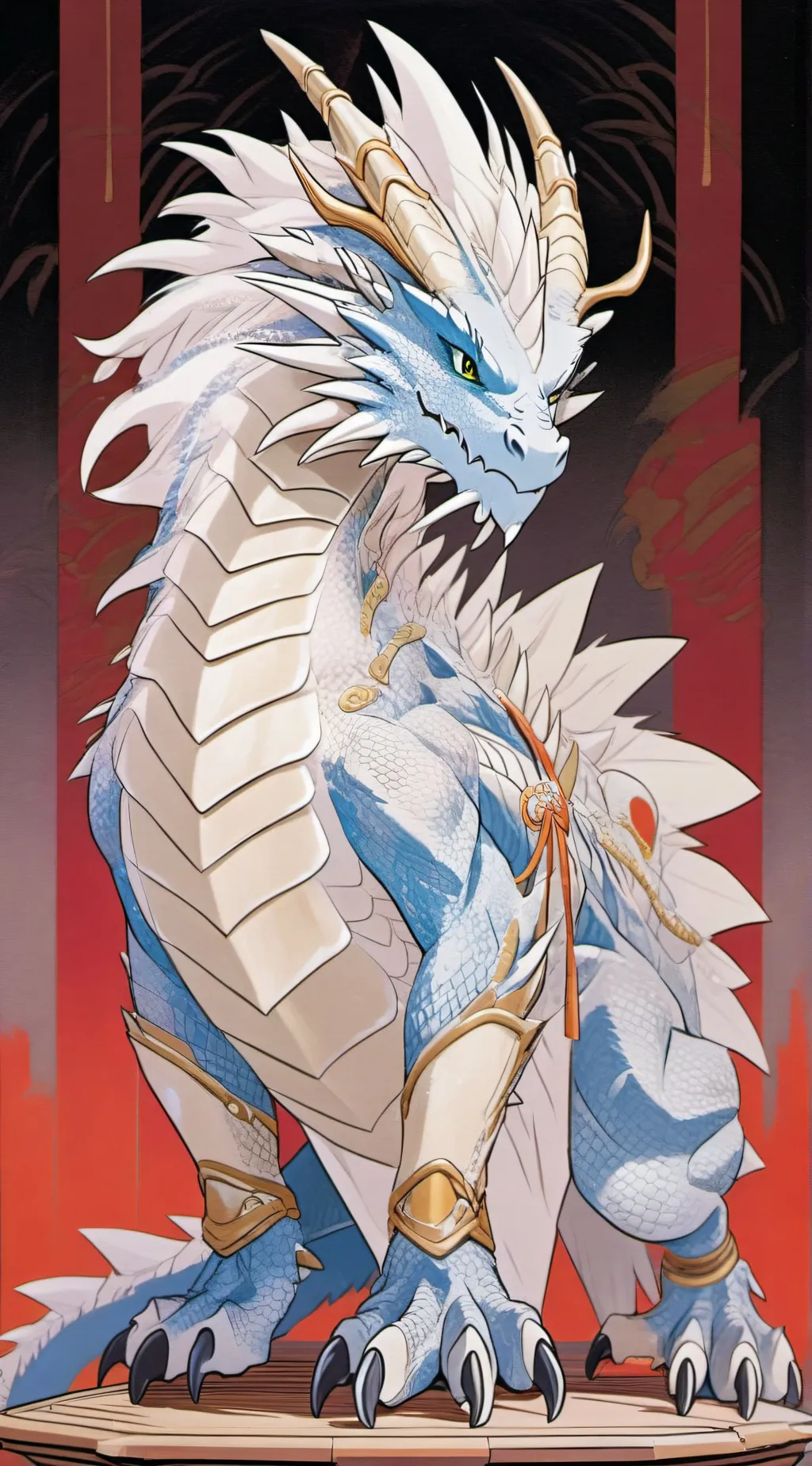 ai character: winter background