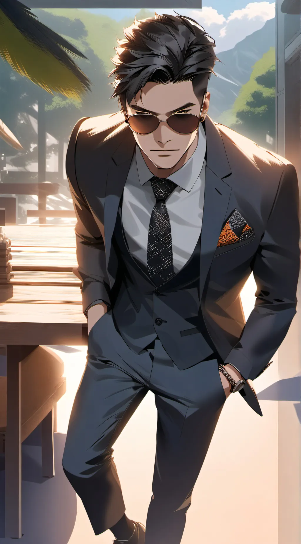 ai character: Caleb  background