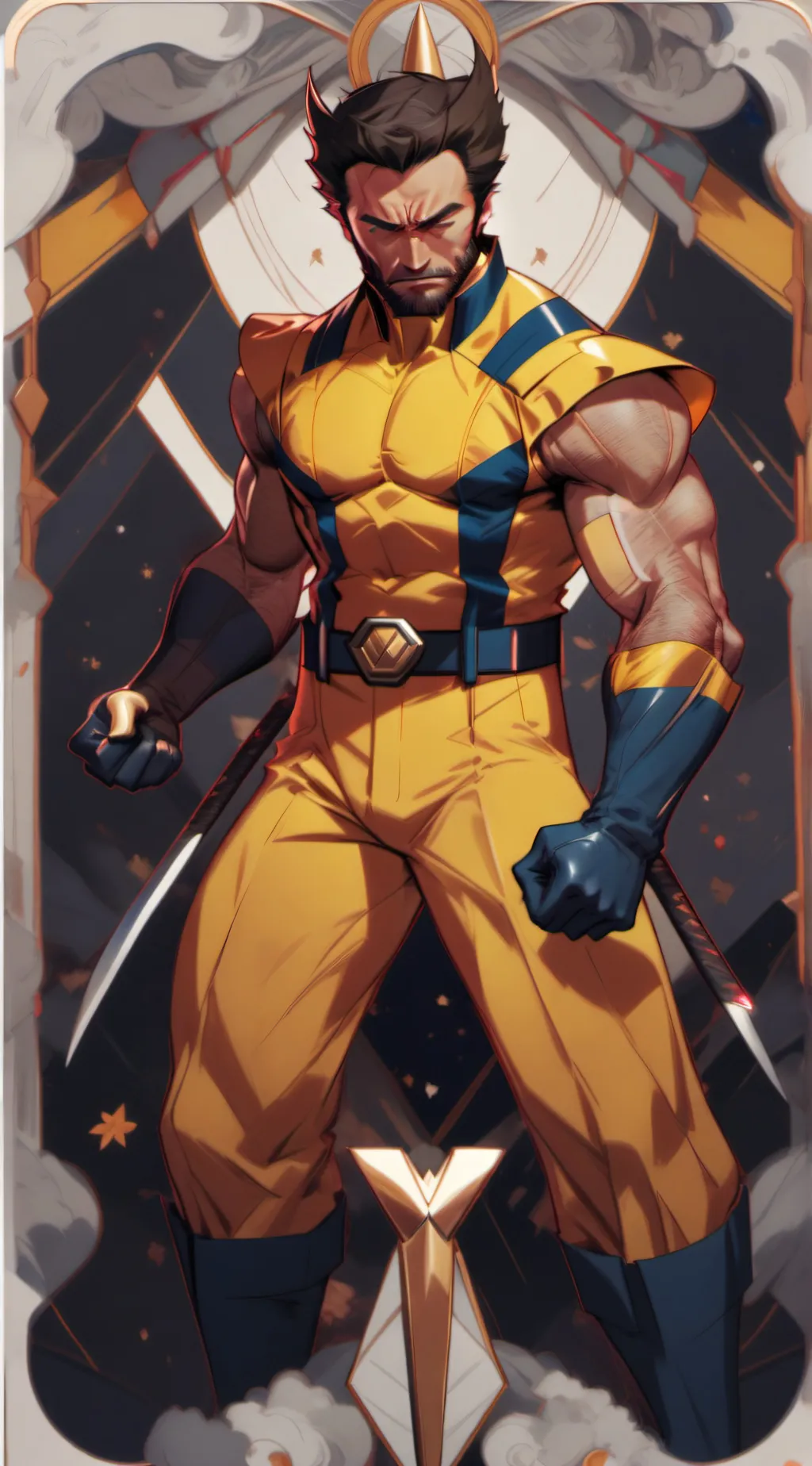 ai character: wolverine  background