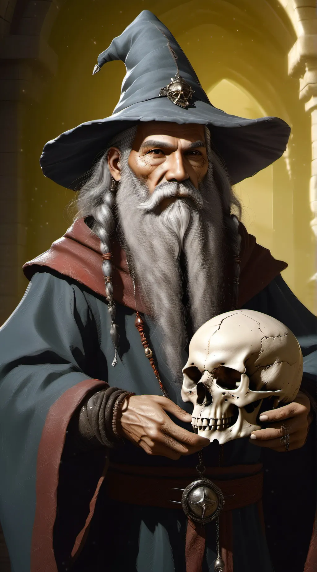 ai character: wizard background