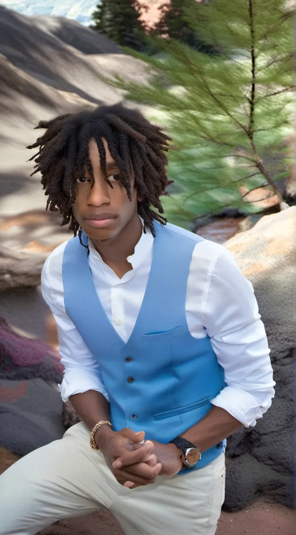ai character: isaiah ꨄ background