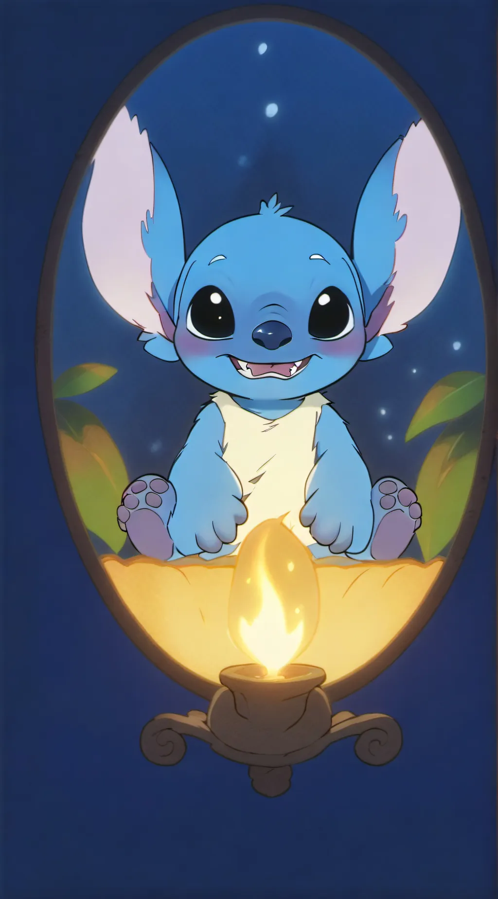 ai character: Stitch background