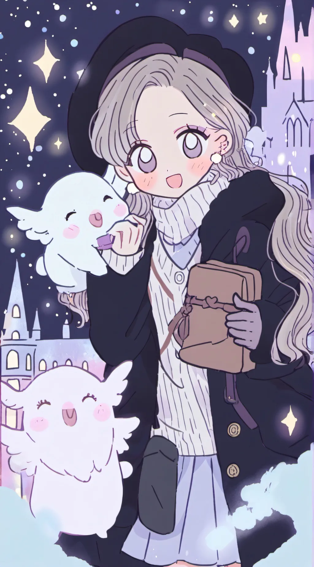 ai character: Hogwarts trip background