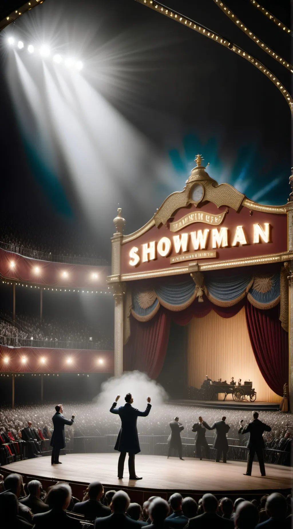 ai character: The greatest show background