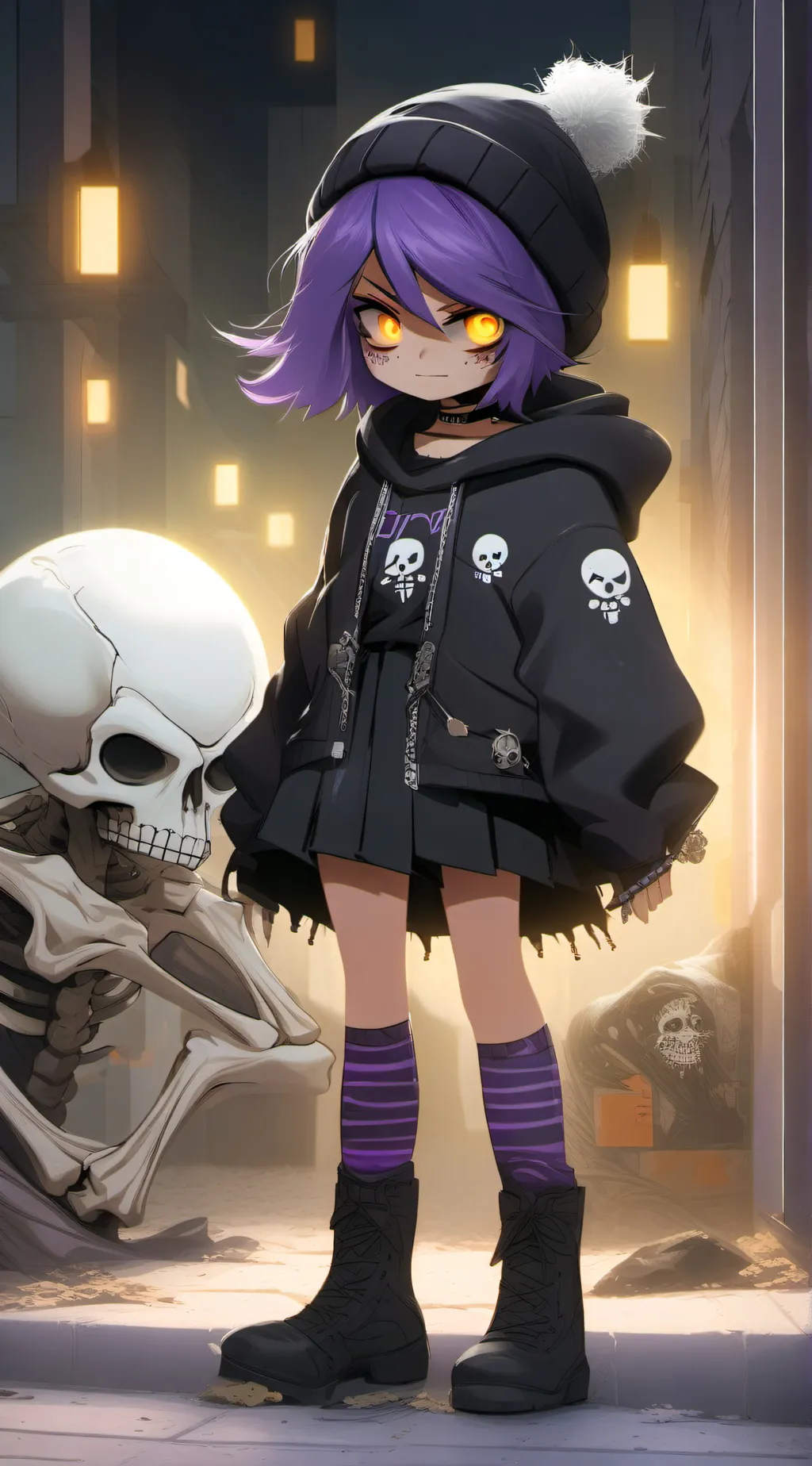ai character: Uzi/cyn  background