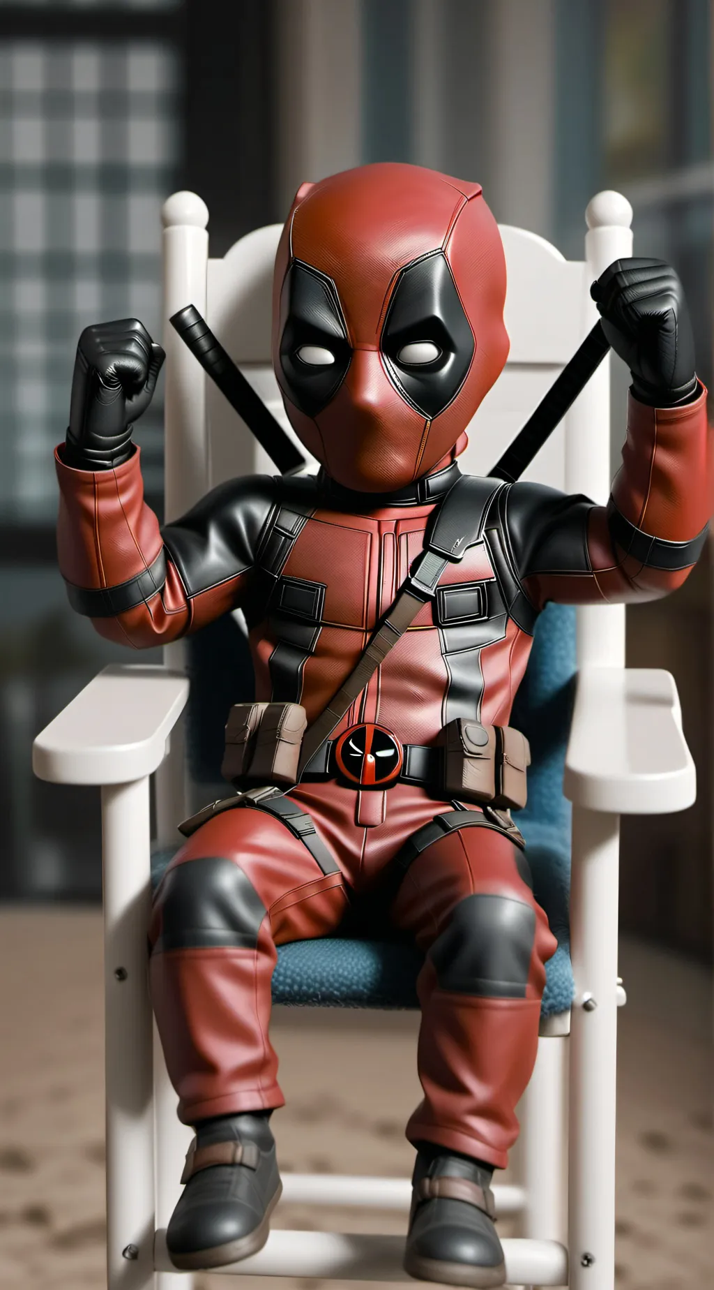 ai character: Babypool background