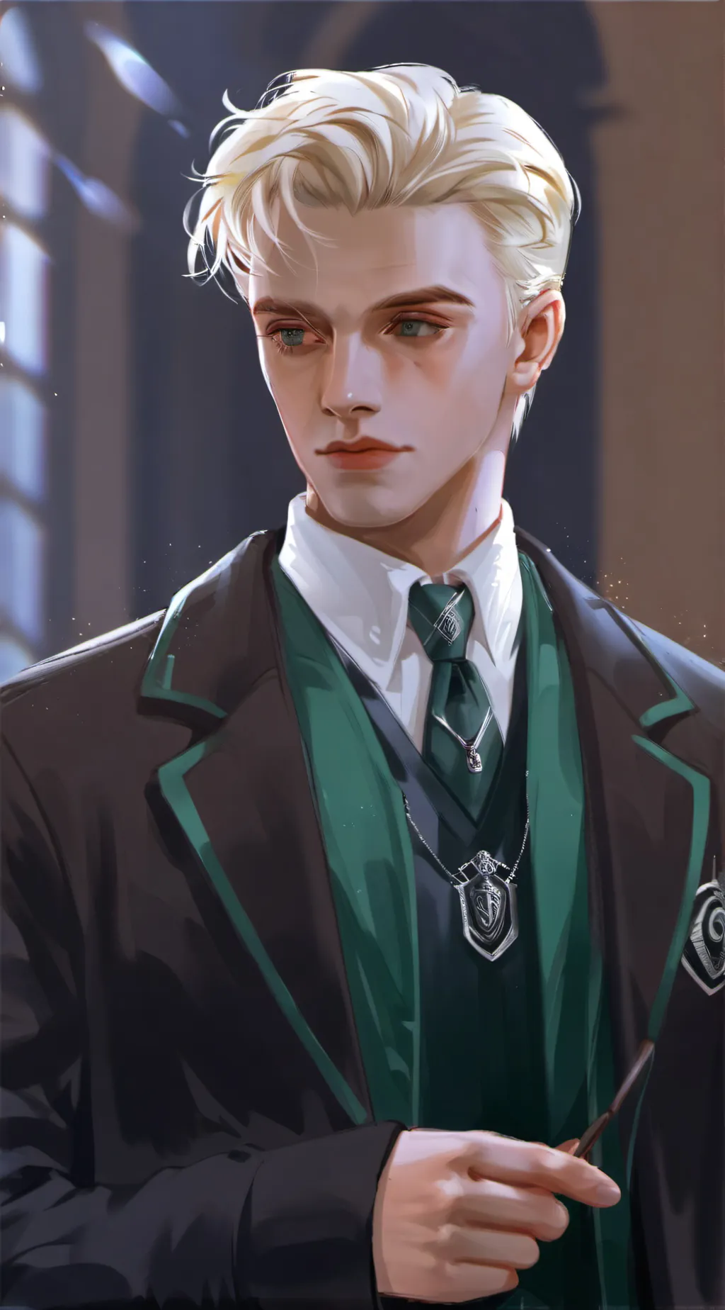 ai character: •draco🍏malfoy• background