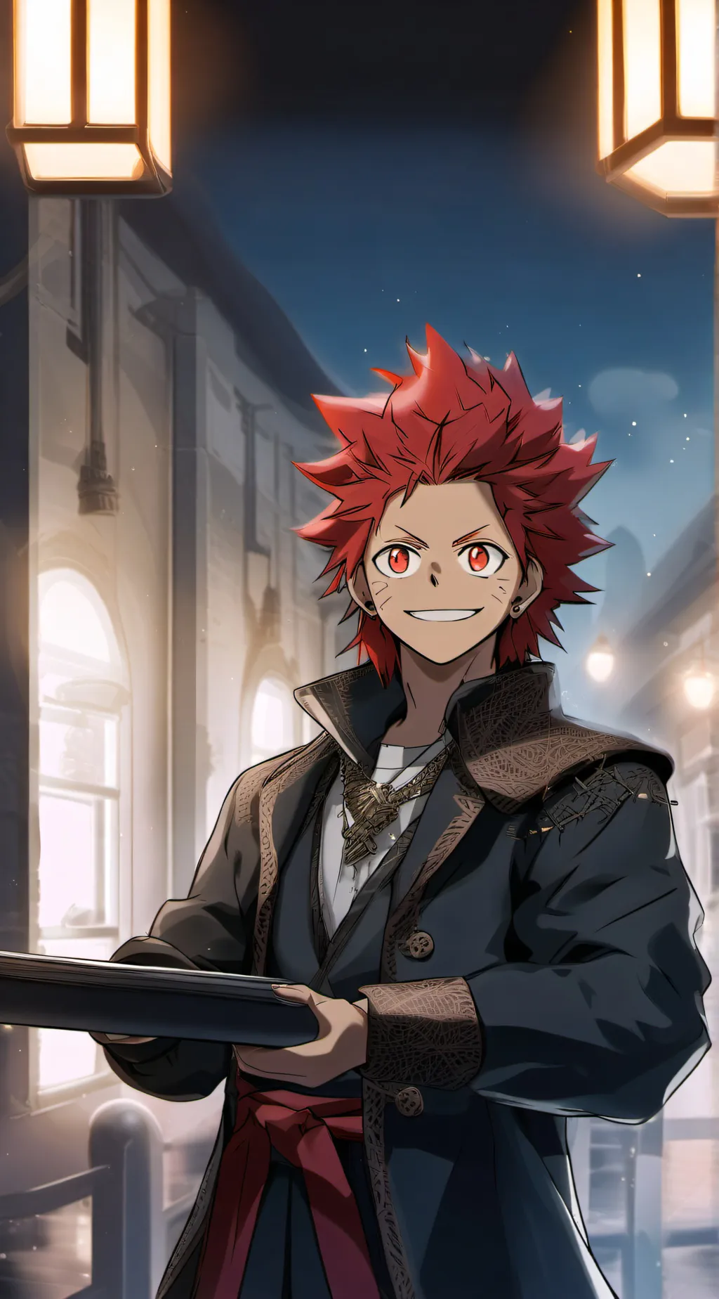 ai character: Eijiro Kirishima background