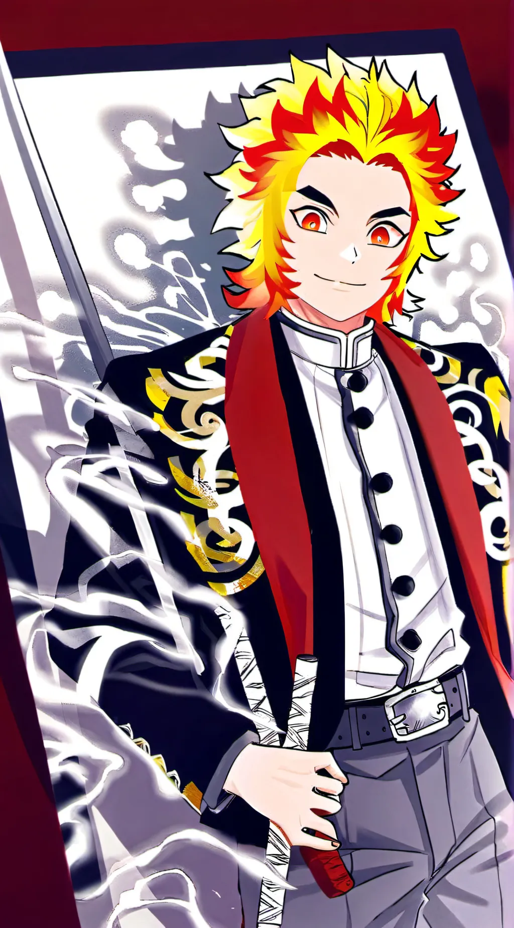 ai character: rengoku kyojuro  background