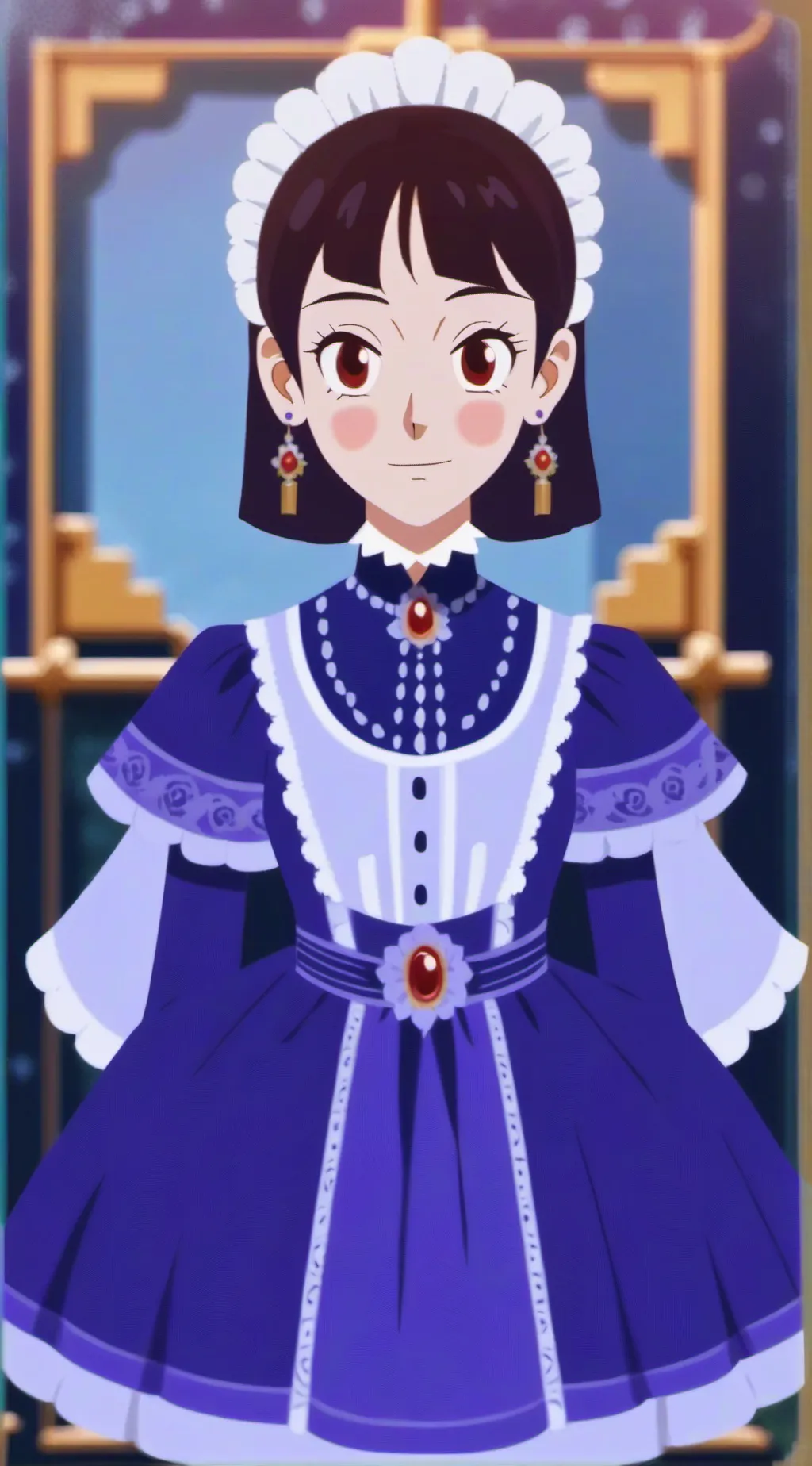 ai character: Chichi  background