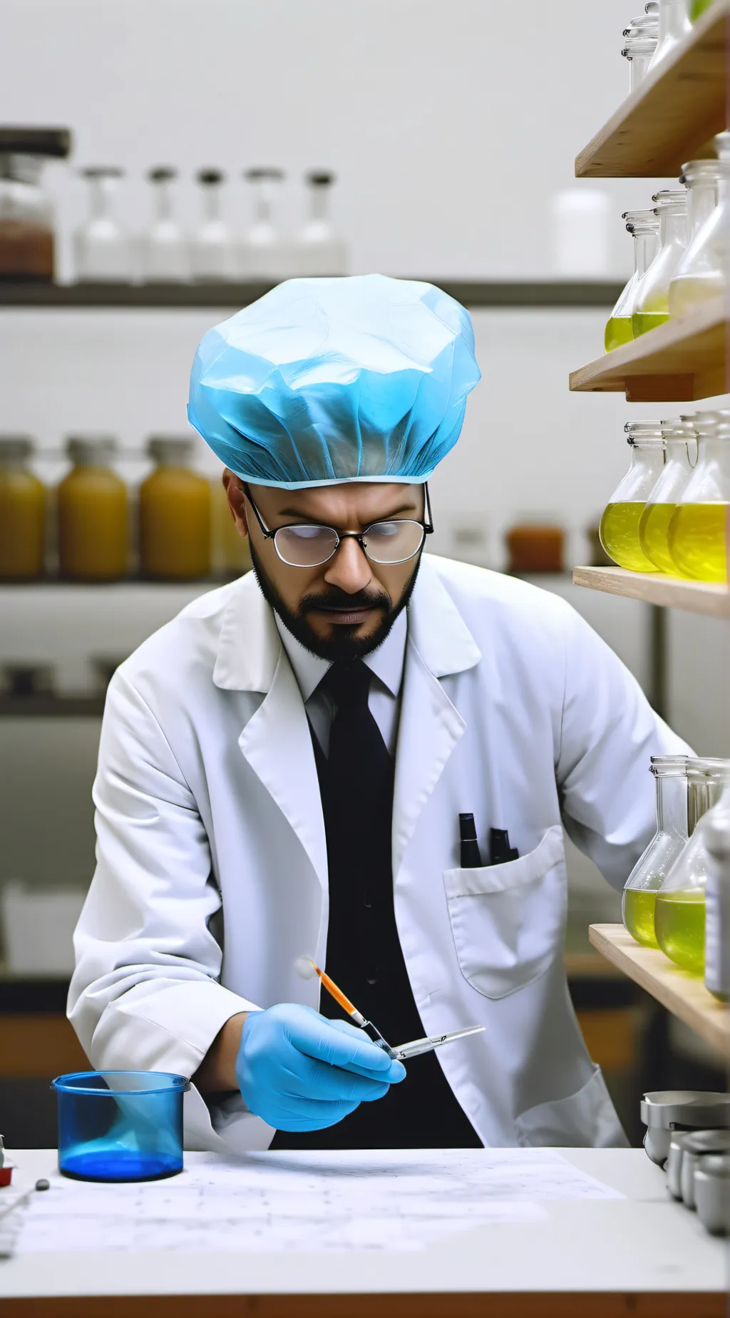 ai character: scientist  background