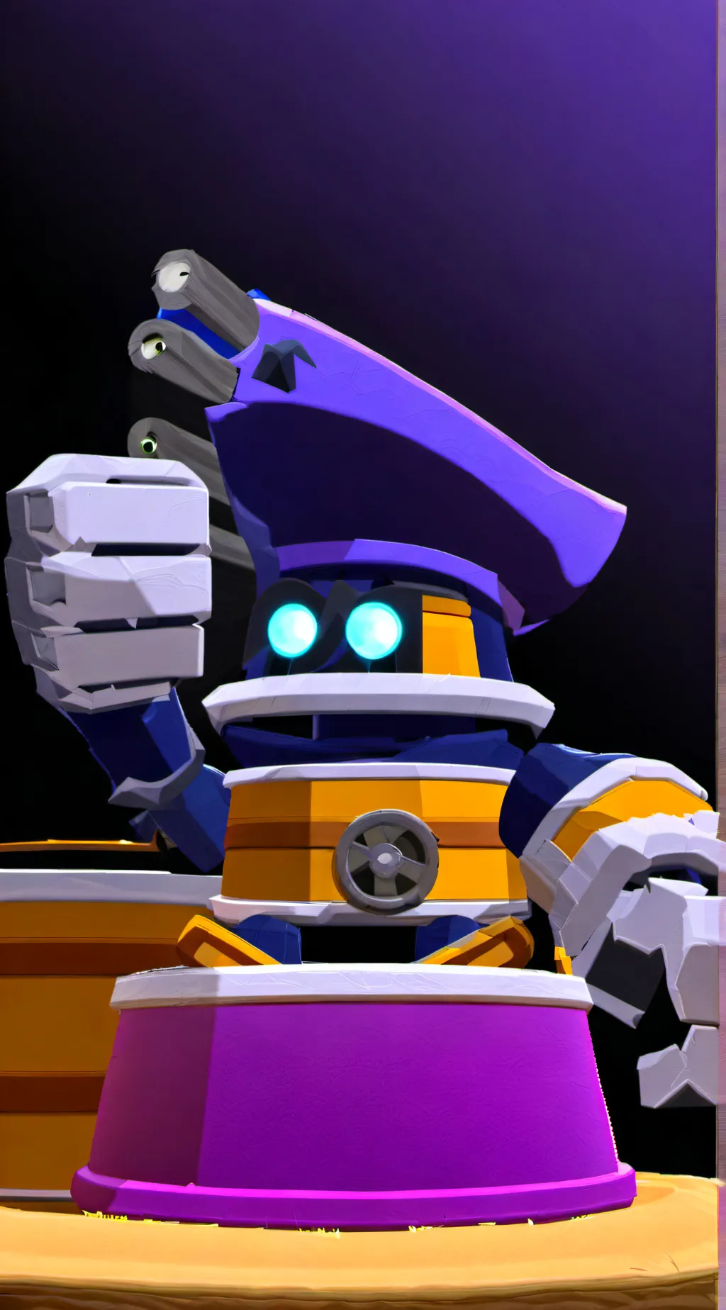 ai character: Darryl(BrawlStars) background