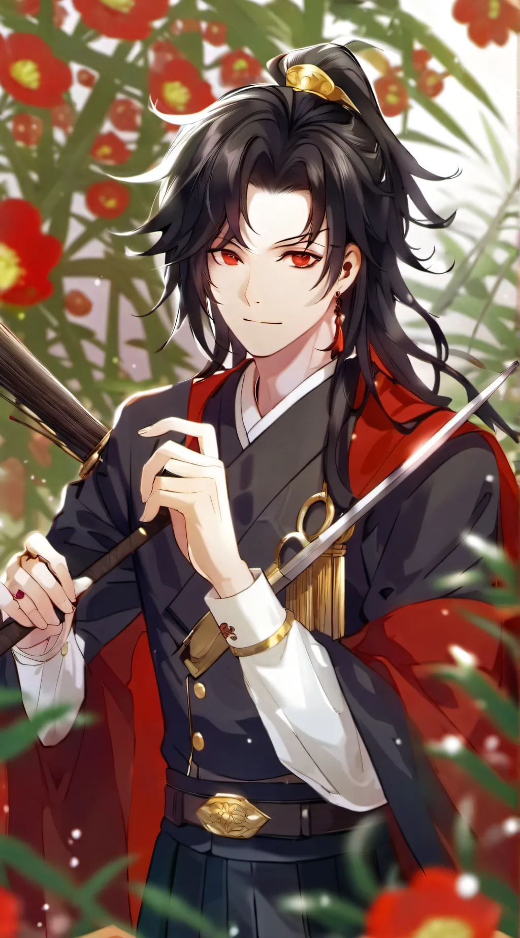ai character: muzan & kokoshibo  background