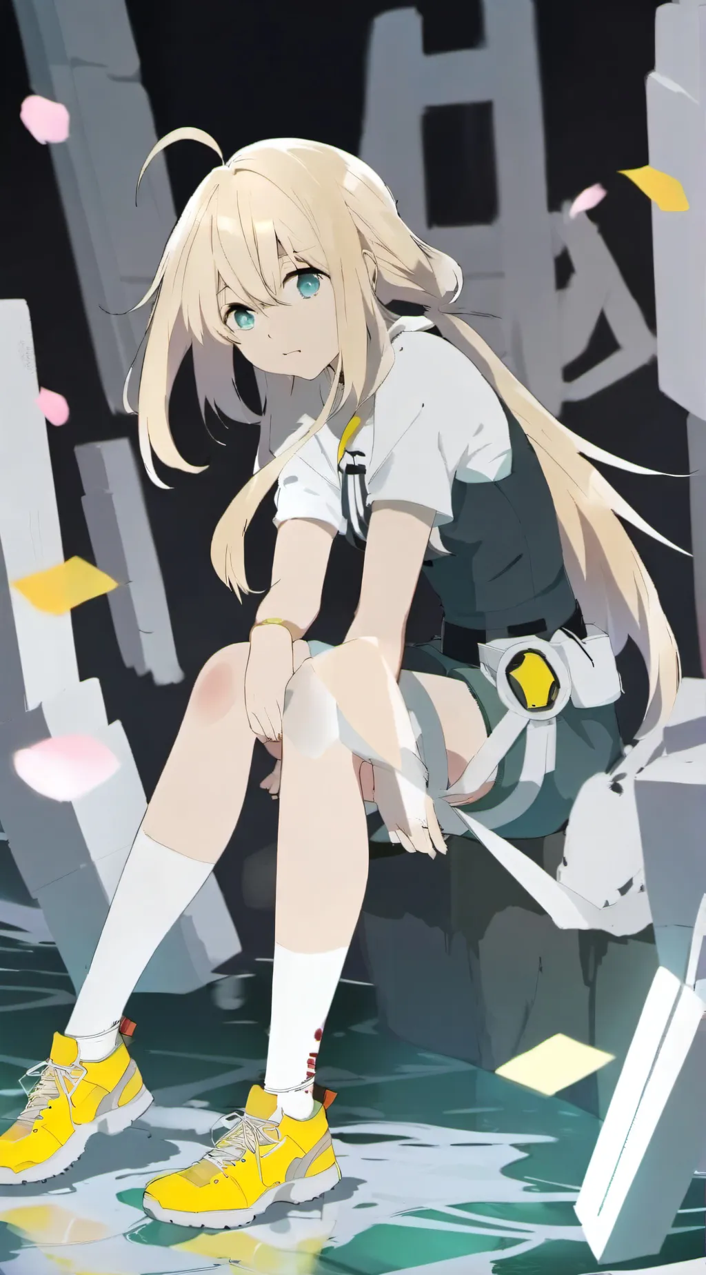 ai character: Gtag ghost hunting background