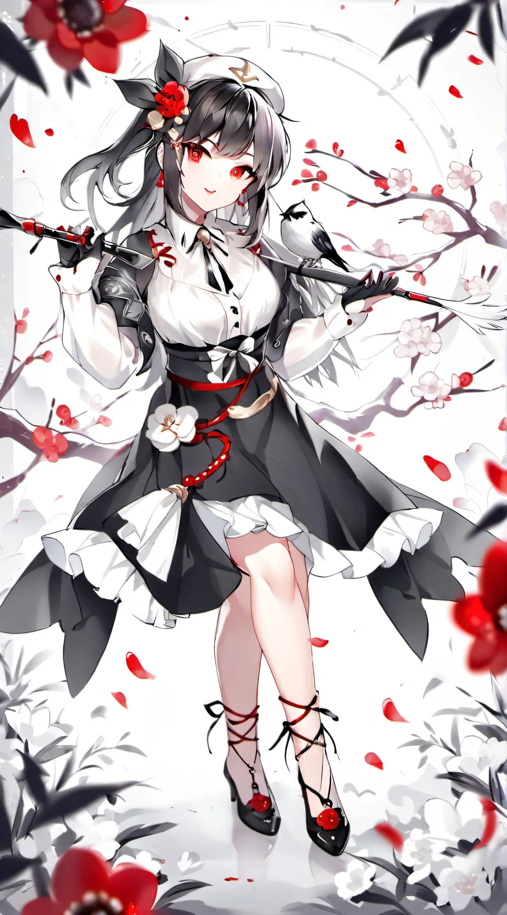 ai character: Aurora background
