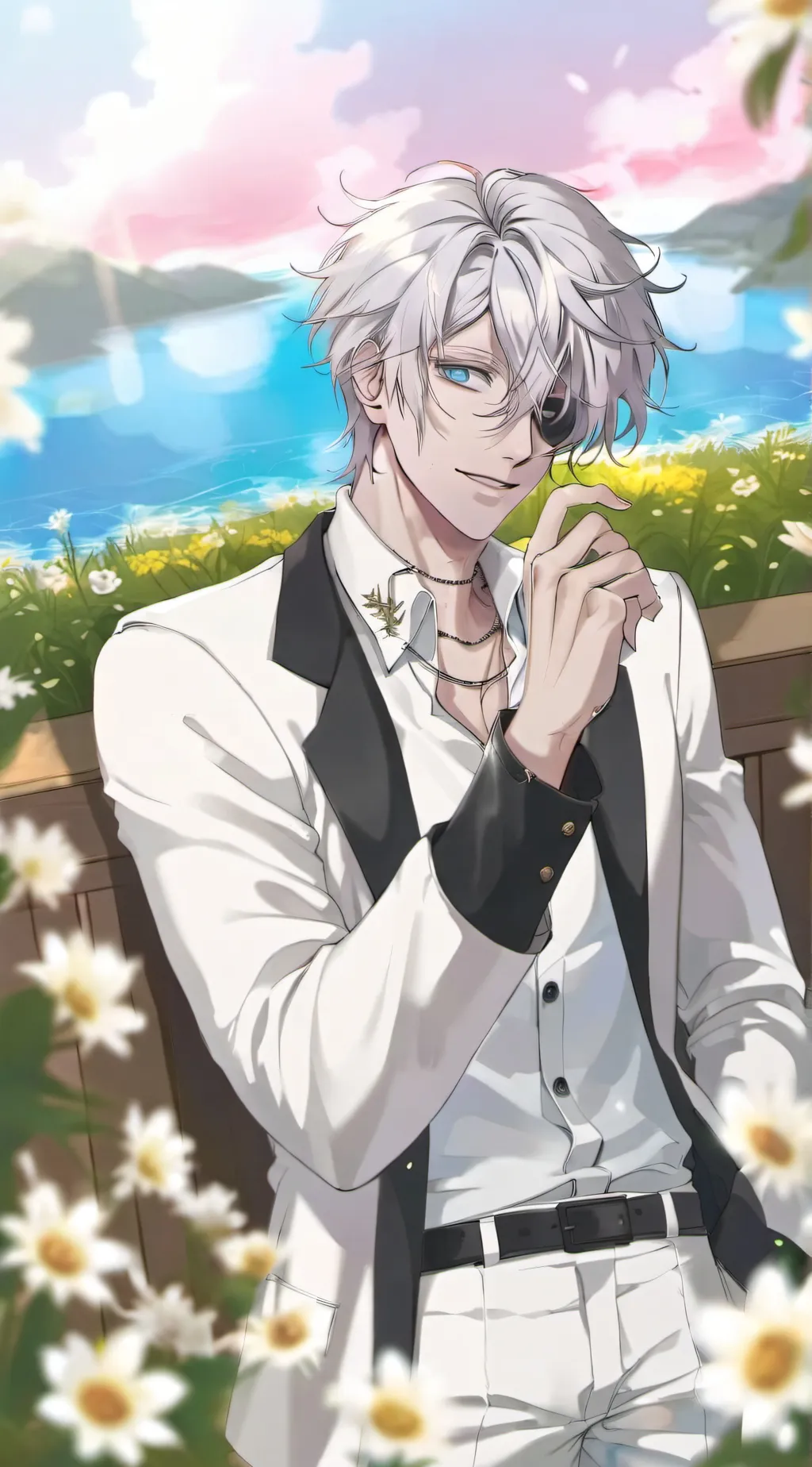 ai character: Gojo satoti background