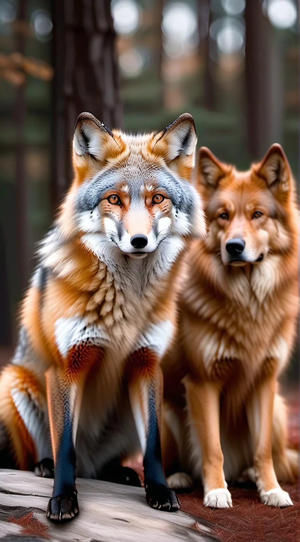 ai character: Jumpy fox background