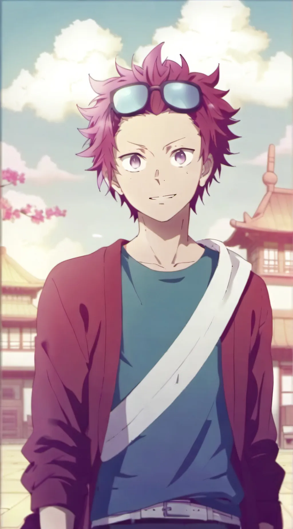 ai character: Kirishima  background