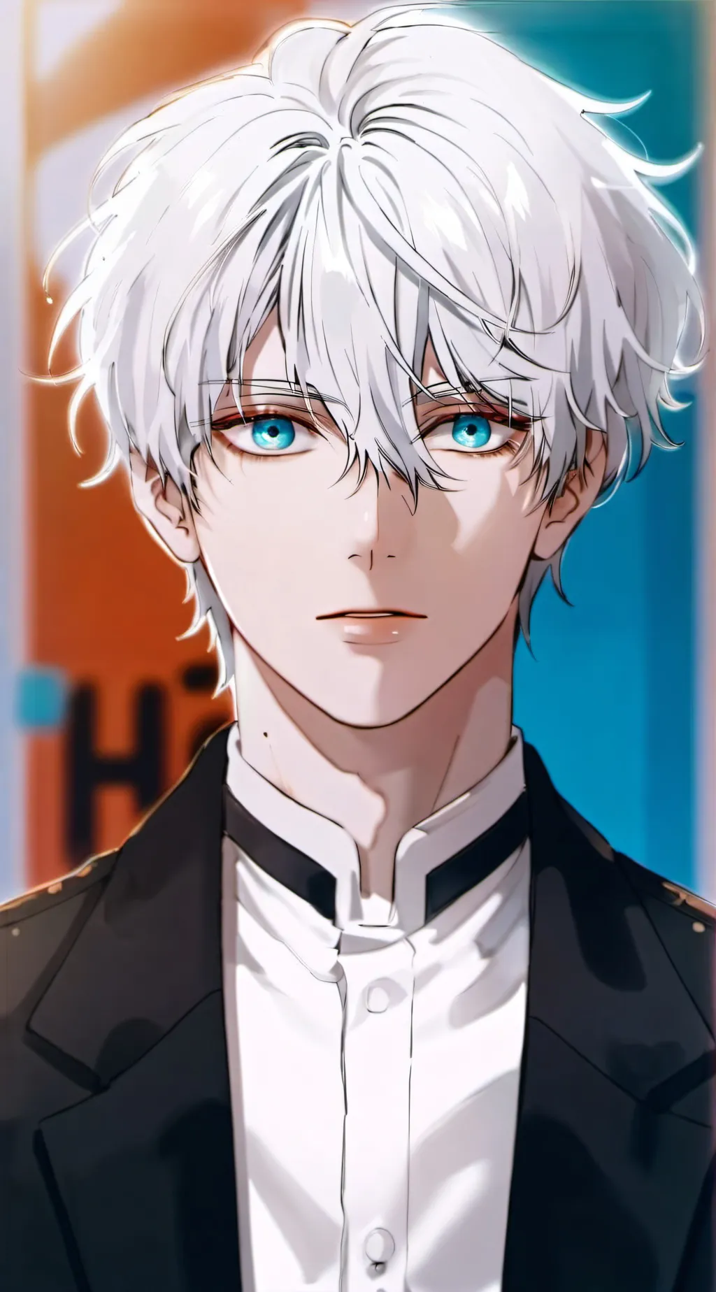 ai character: gojo satoru  background