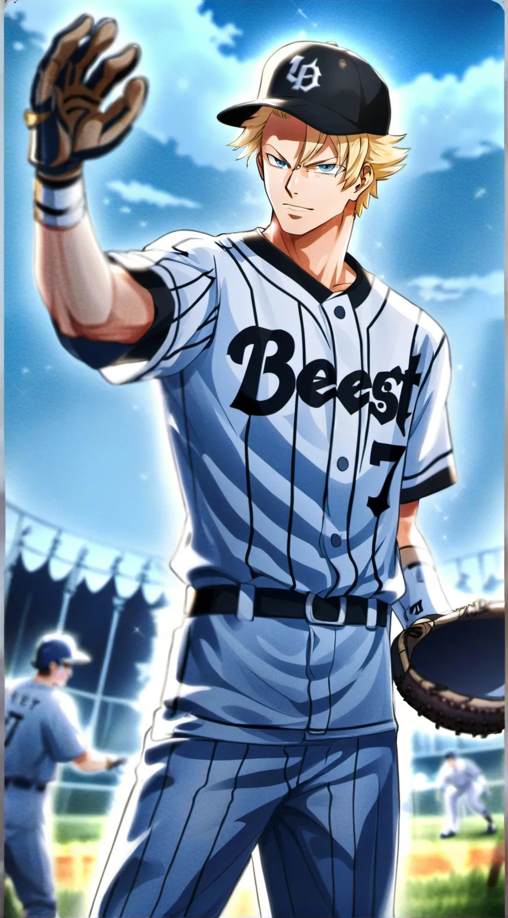 ai character: Baseball DBZ  background
