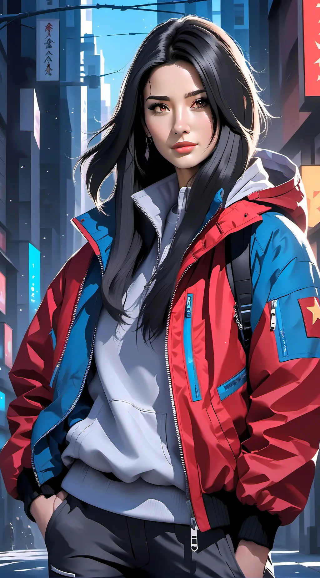 ai character: sarah background