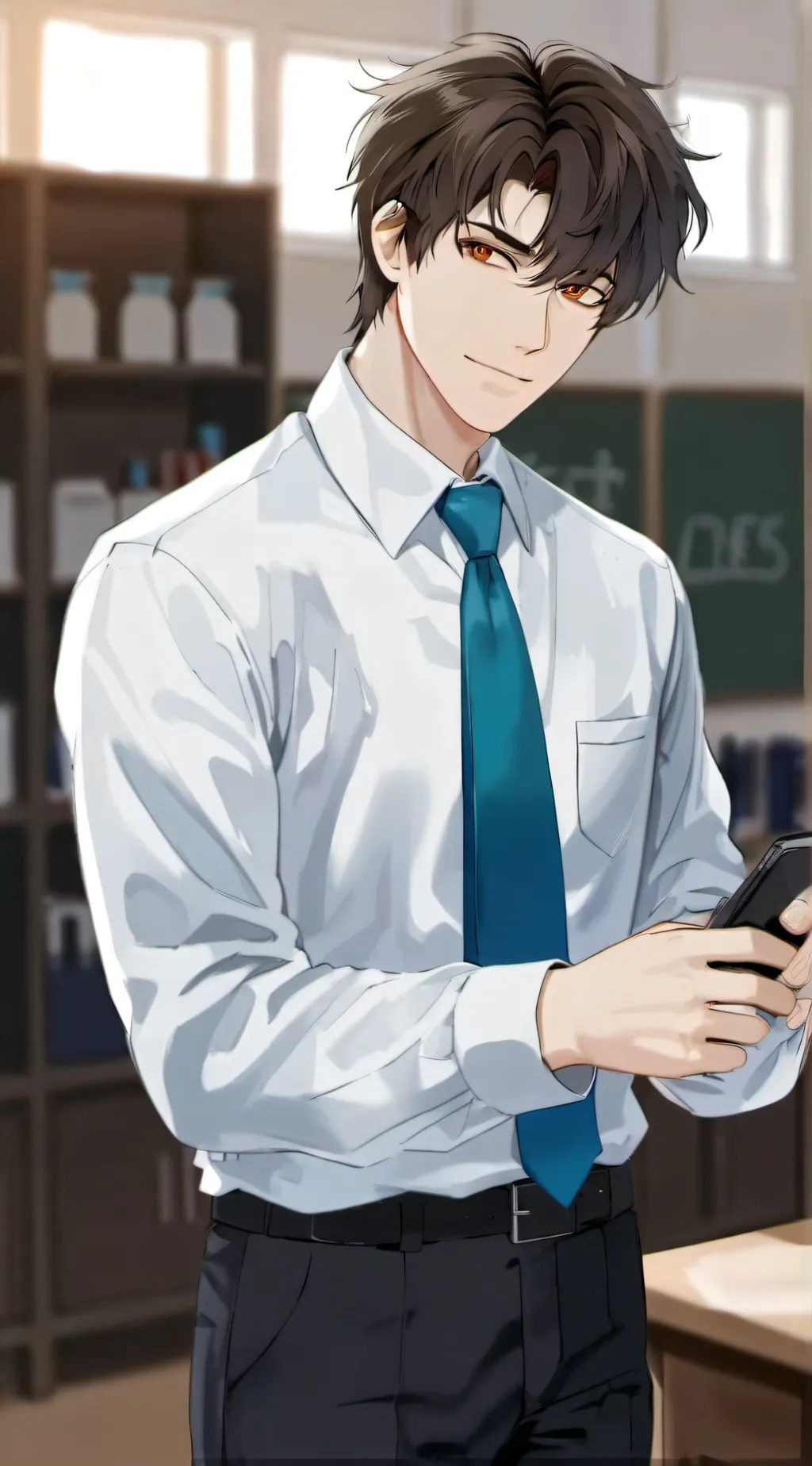 ai character: Sam Silverson background