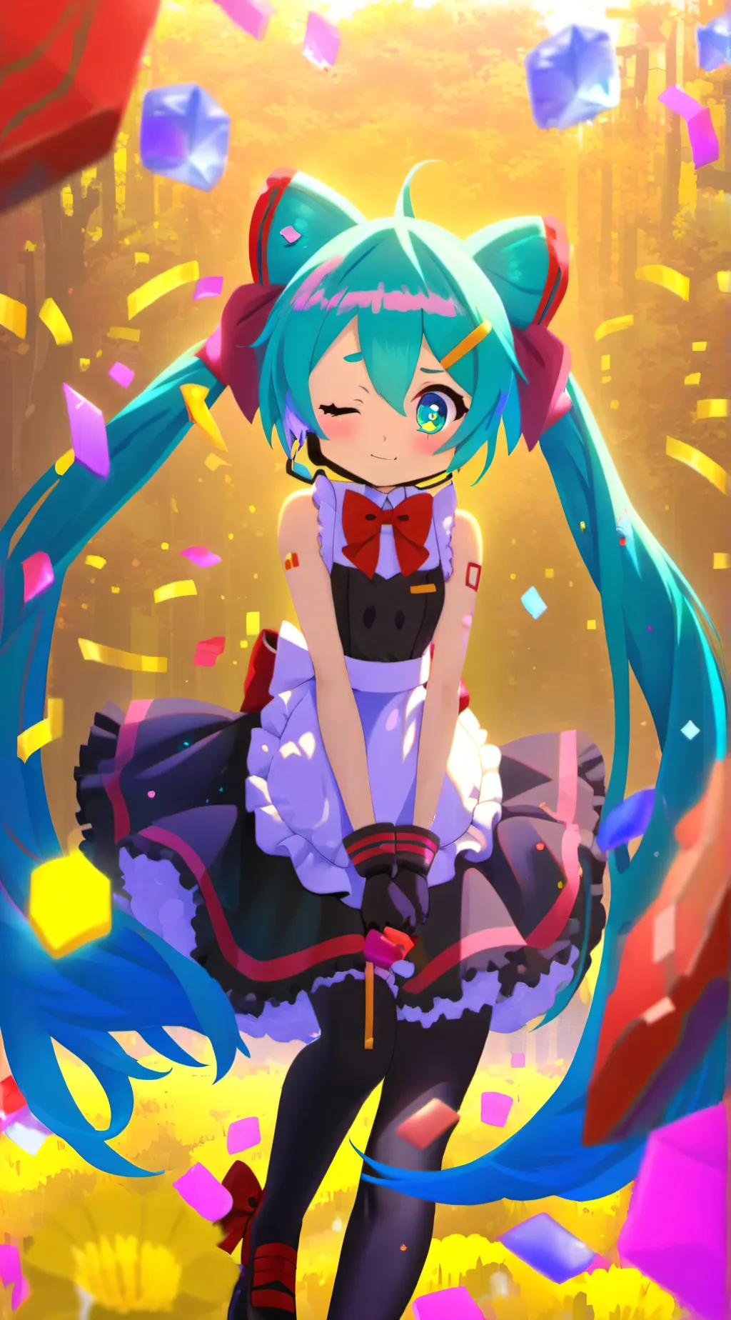 ai character: Miku background