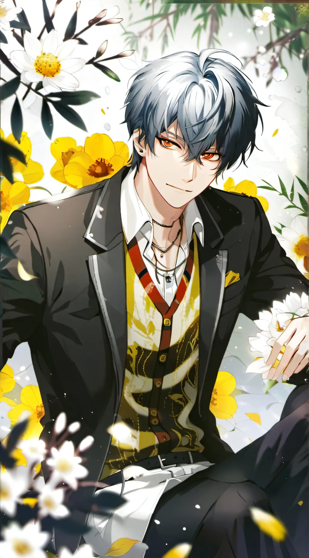 ai character: ミAxelミ background