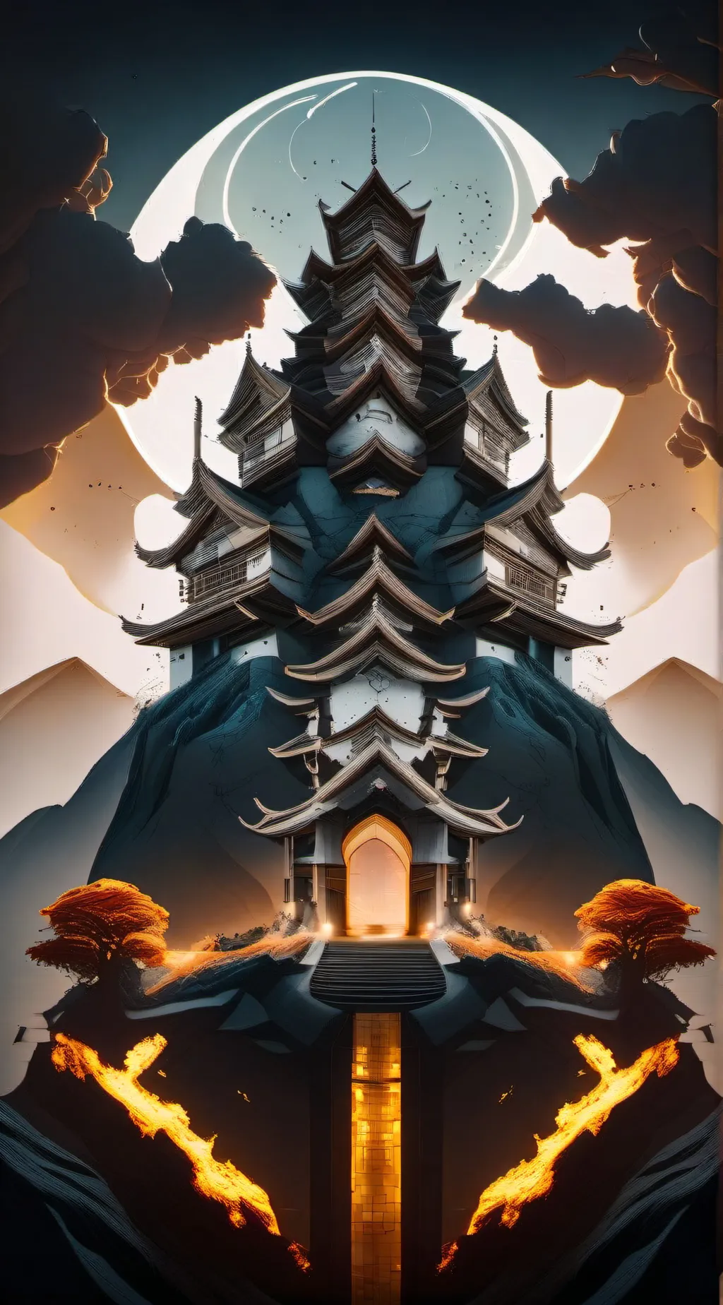 ai character: Infinity Castle background