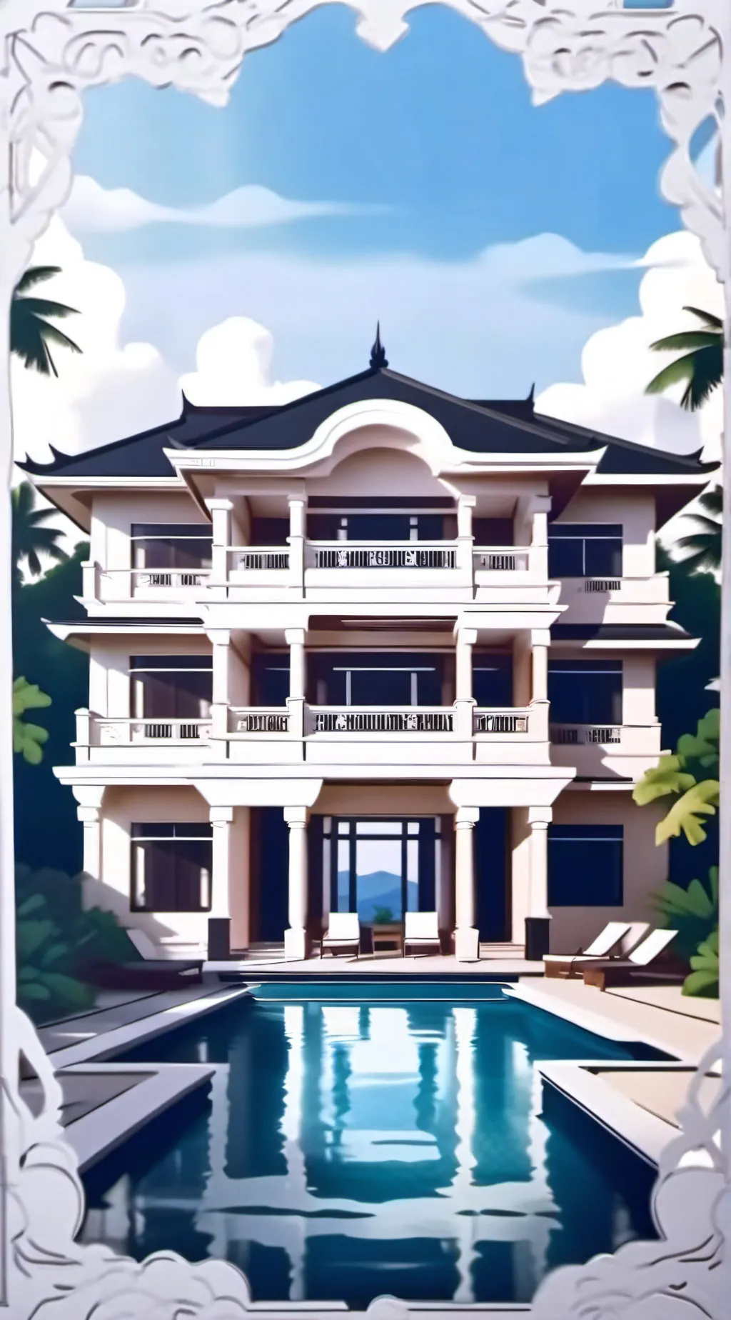 ai character: Bini Mansion👍 background