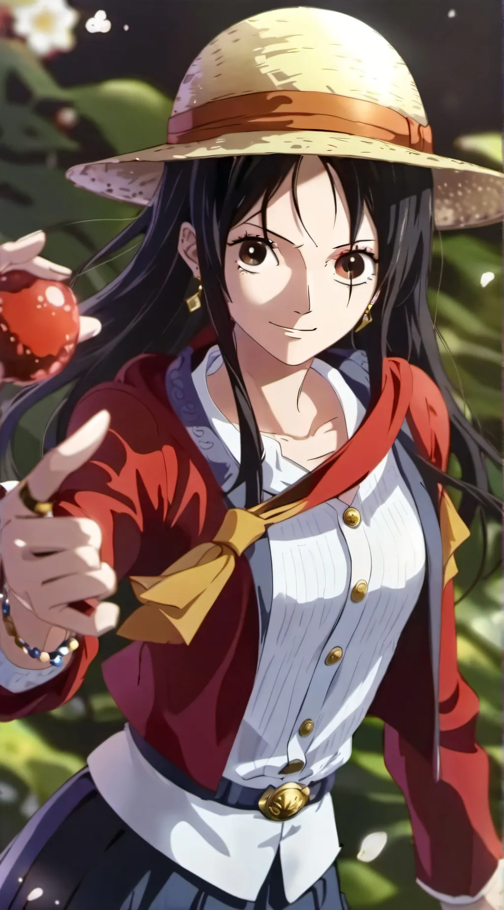 ai character: Luffy background