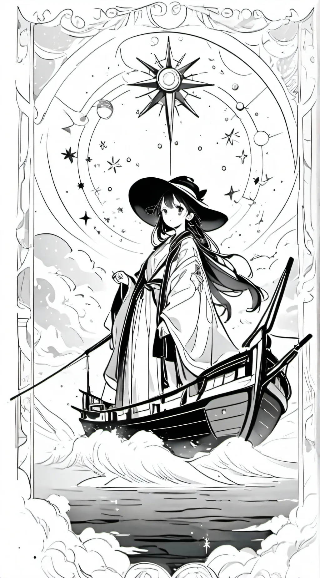 ai character: Starlight background