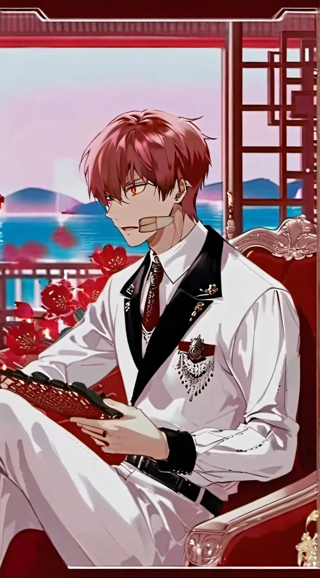 ai character: Shoto Todoroki❄️🔥 background