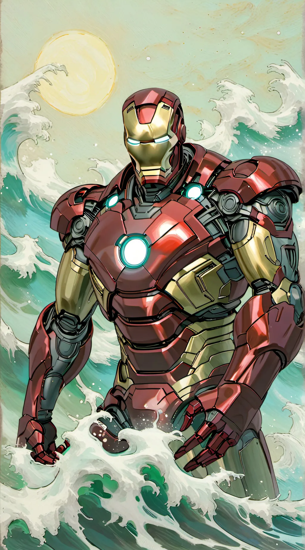 ai character: Iron man background