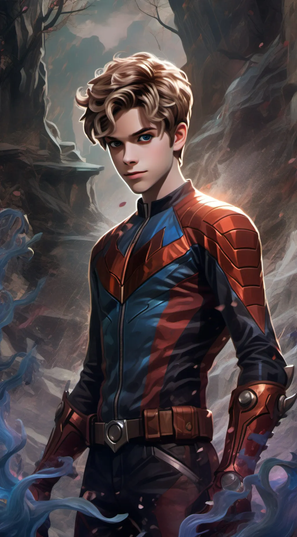 ai character: henry heart background