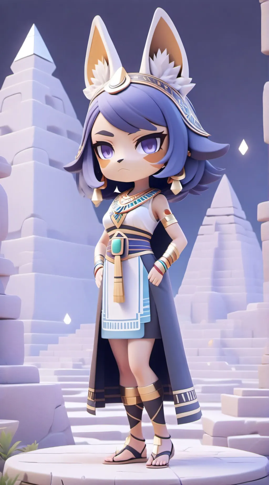 ai character: Ankha background