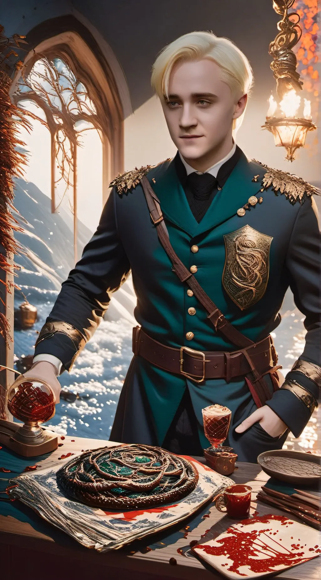 ai character: Draco Malfoy  background