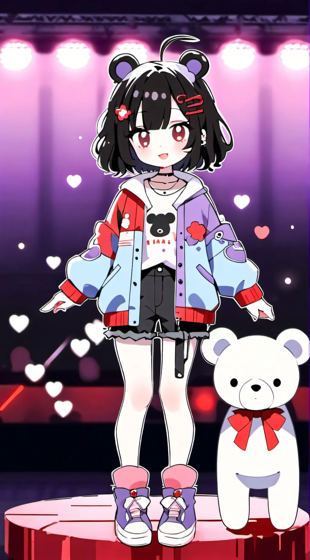 ai character: Hi background