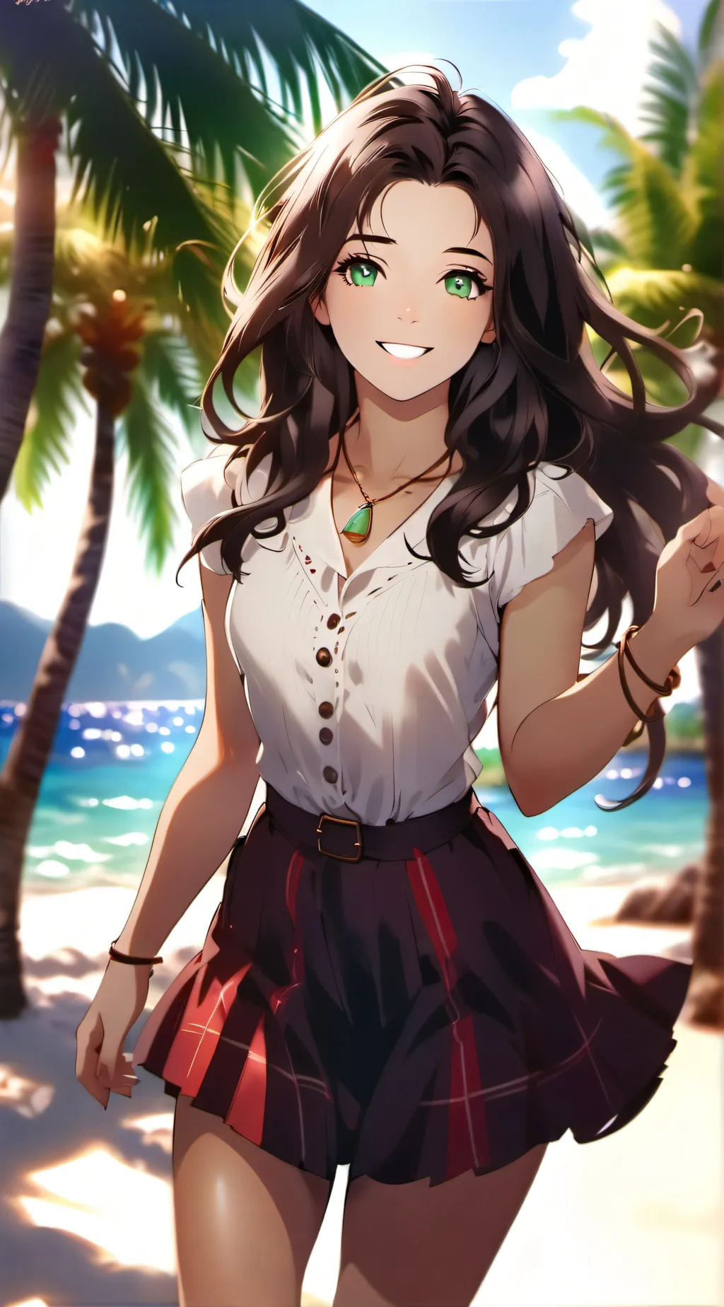 ai character: →★DS BEACH★← background