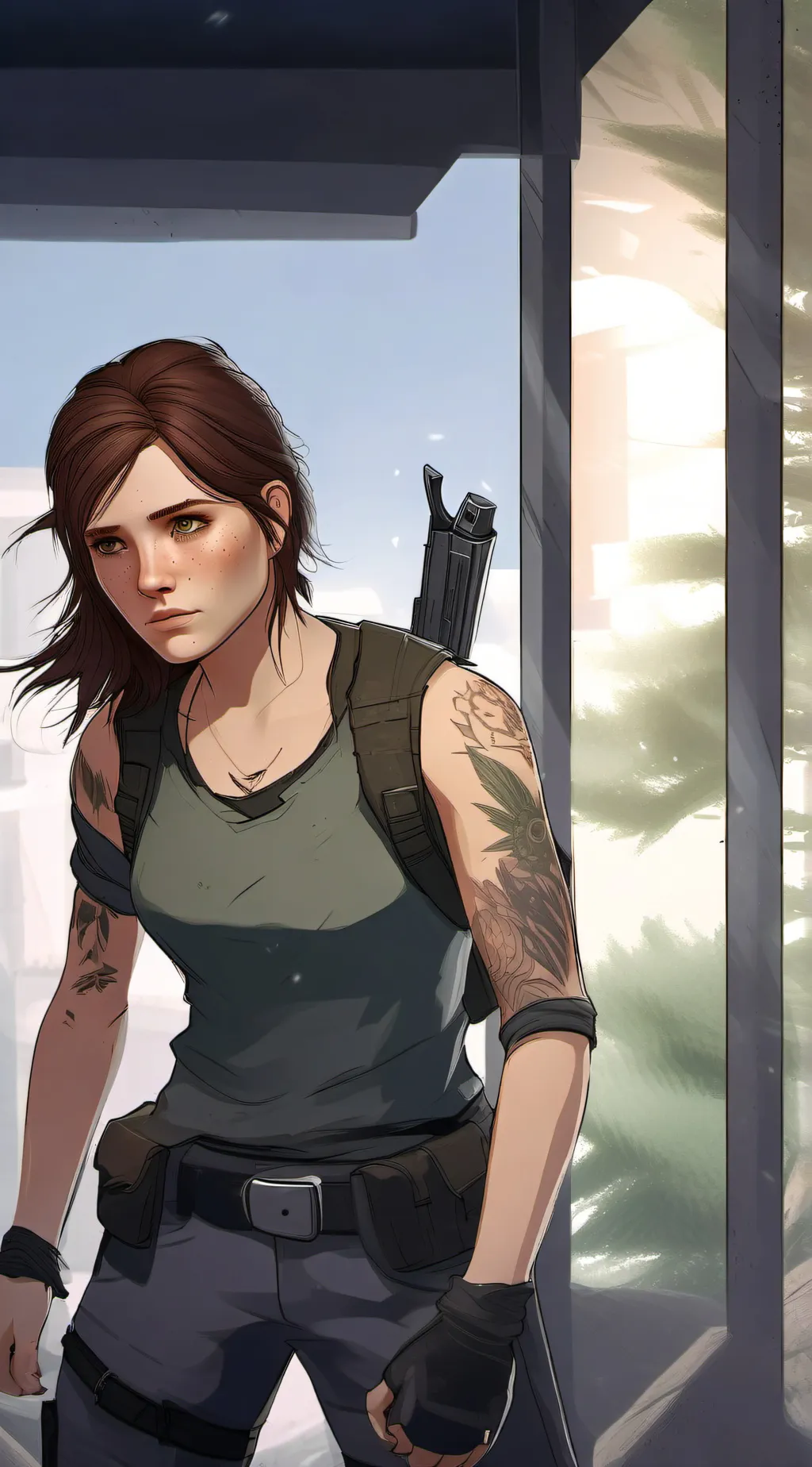 ai character: ☆Ellie Williams☆ background