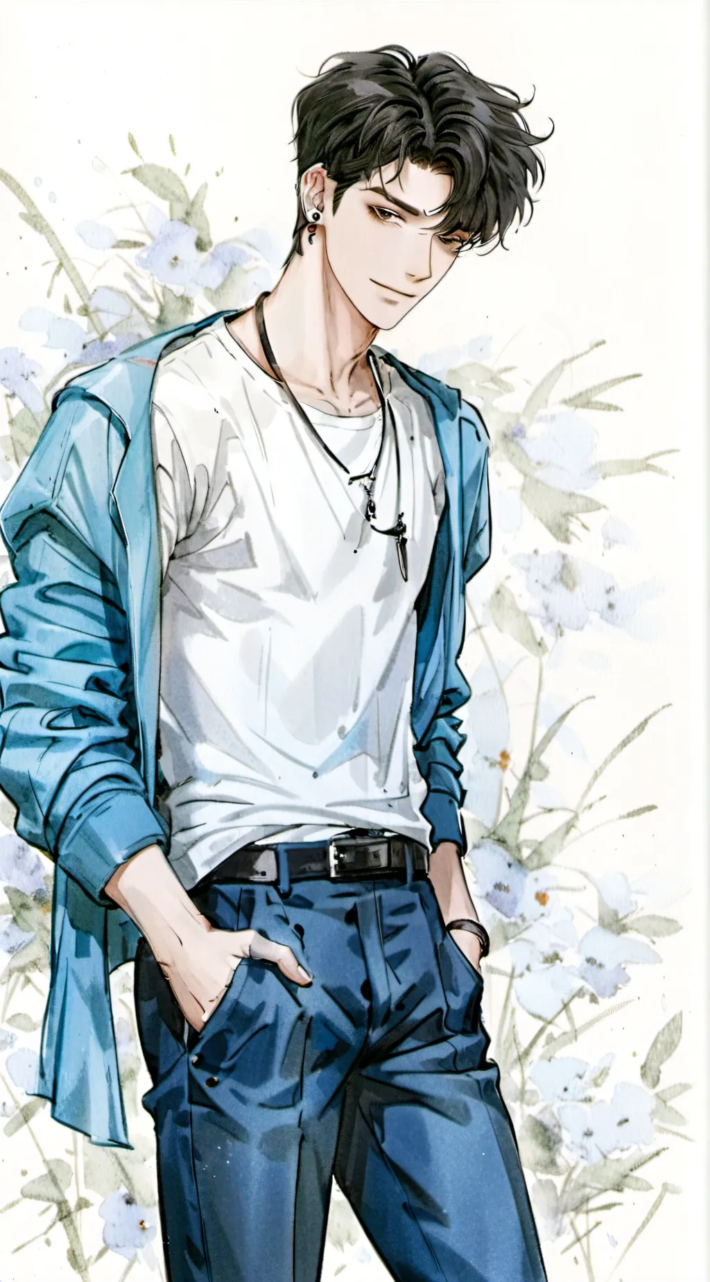ai character: Damien background