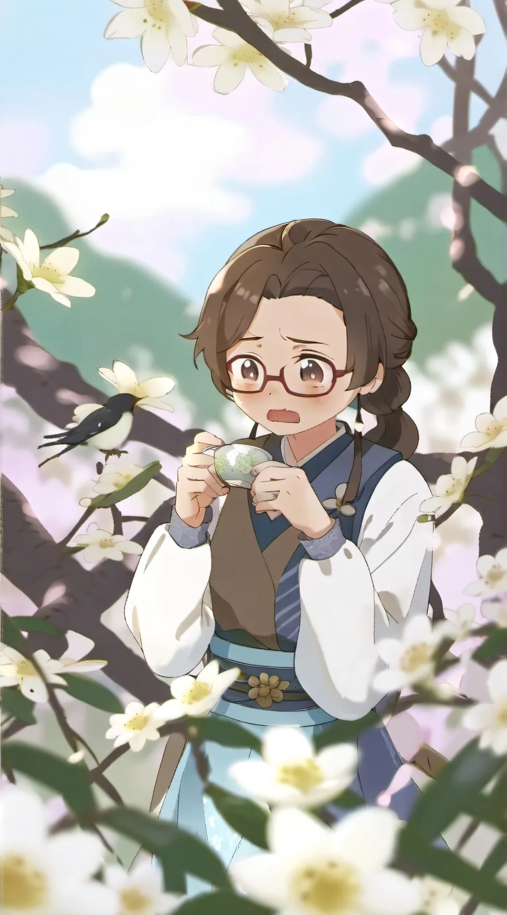 ai character: I ran out of ideas background