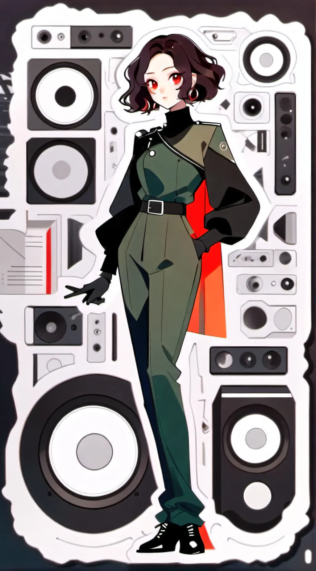ai character: Speaker Woman background