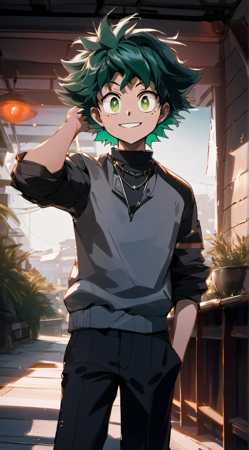 ai character: Izuku Midoriya background