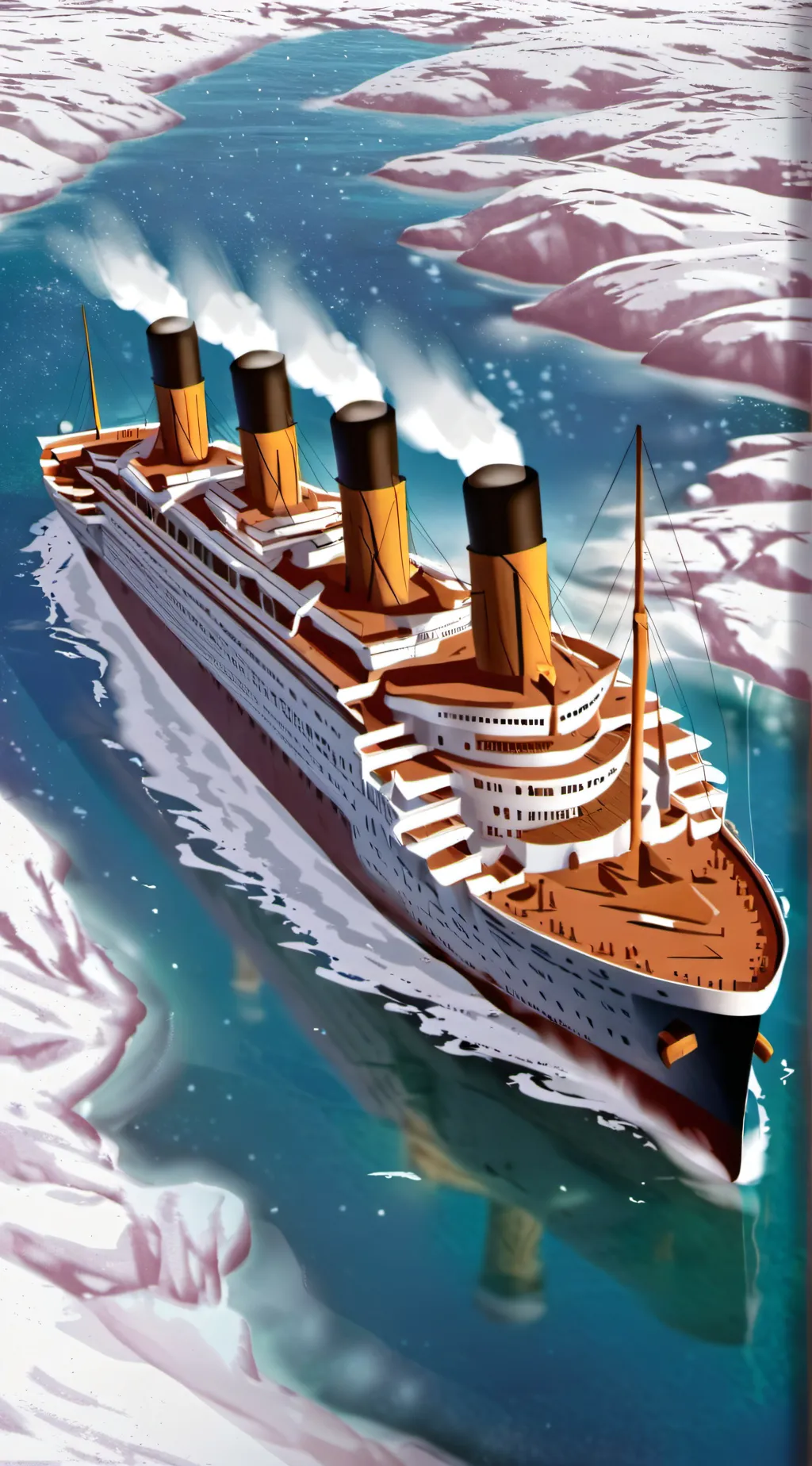 ai character: R. M. S TITANIC background