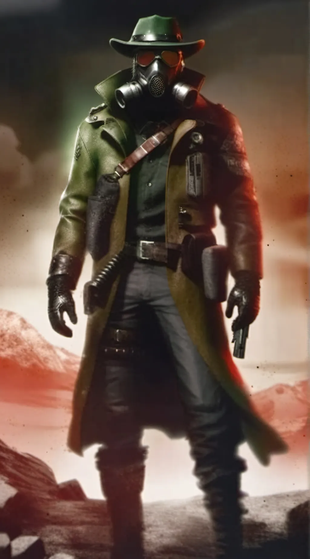 ai character: Courier 6 background