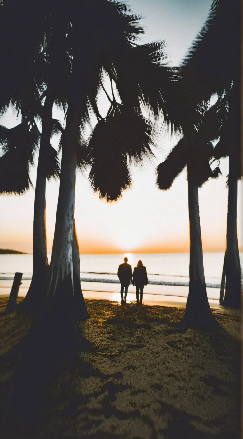 ai character: sunset background