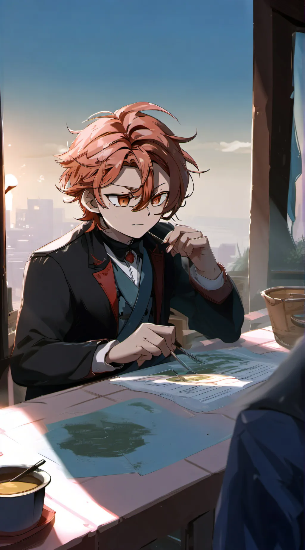 ai character: Chuuya nakahara  background