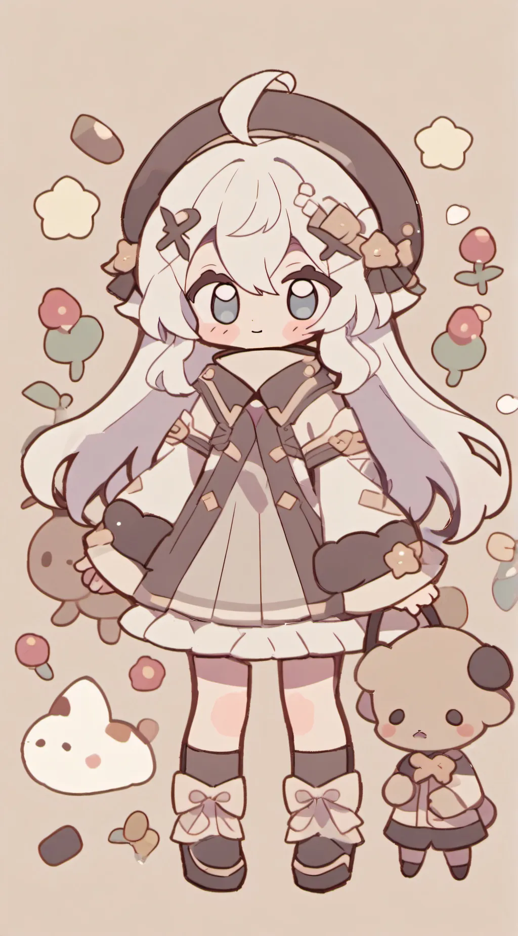 ai character: bread background